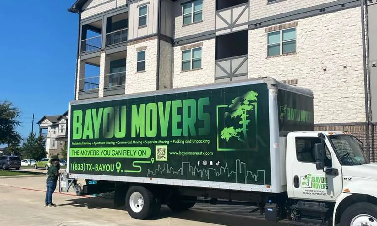 Bayou Movers apartment moving service available in Tomball, Texas